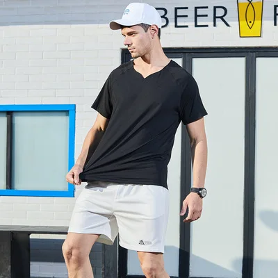 Summer Men's Clothing Male Sets Loose Sportswear Two Piece Set Plus Size Milk Fiber Sport Suit Light Weight Sets
