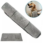 Dog Towel Wholesale Microfiber Dog Towel Soft Super Absorbent Quick Drying Custom Embroidered Logo Pet Towel