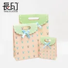 Gift Custom Funny Gift Die Cut Handle Paper Bag With Magic Tape Closure