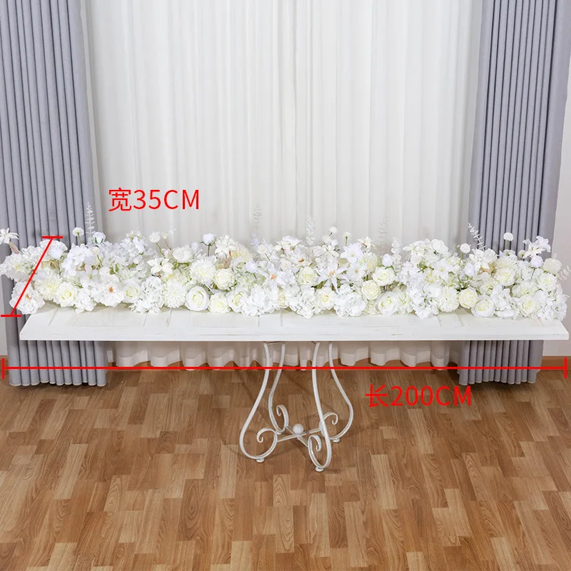 78inch Wedding Flower Runner Silk Flower Row Table Arrangements Greenery Runner Buy Hot Sale