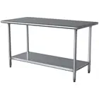 Stainless Folding 2 Tiers Restaurant Equipment Stainless Steel Kitchen Folding Working Table
