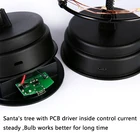Decoration Spot Products 10.2Inch Black White Home Christmas Decoration Supplies Artificial Tree USB Mini Christmas Tree
