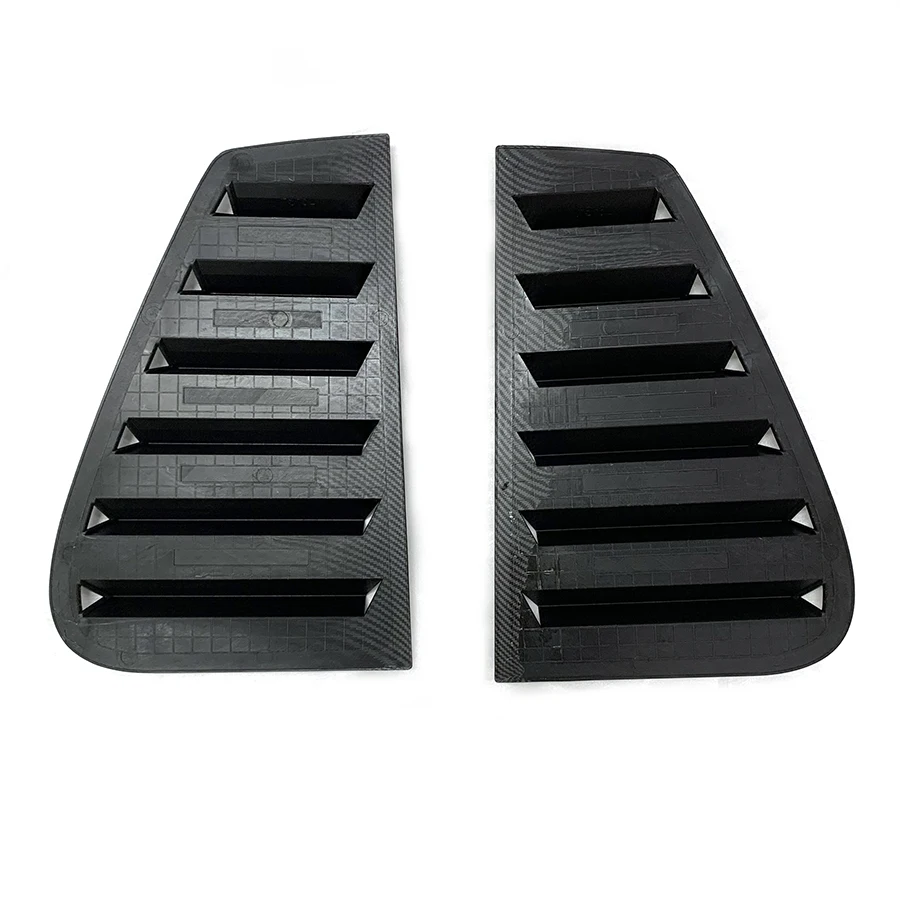 product auto exterior accessories abs carbon fiber rear windows louvers for volkswagen vw golf 4 vent scoop cover trim window blinds-8