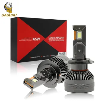 BAOBAO BB1639 High LED Light 65w Super Bright H1 H7 H4 6000K 7000lm LED Headlight Bulbs For Car Lighting System