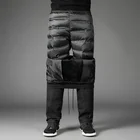 Pants Winter Warm Stretch Men's Thick Down Pants Detachable White Duck Down Windproof Outdoor Cargo Pants