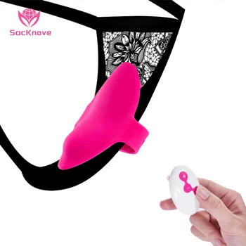 SacKnove Women Vagina Wearable Wireless Panty Vibrator With Remote Control Bullet Sex Toy Vibrating Panties For Couples