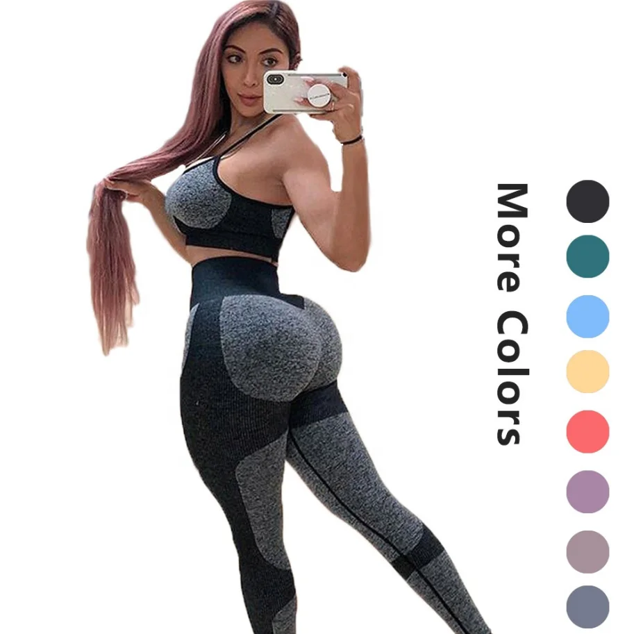 Women Fitness Yoga Pants Sports Bra 