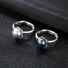 Sterling Silver Ready To Ship Black Pearl Ring In 925 Sterling Silver