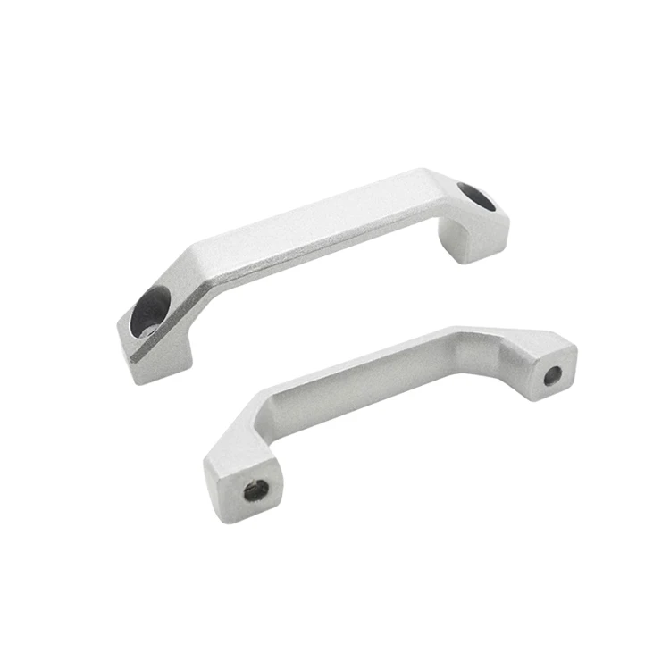 Aluminum Profile Accessories Cabinet Door Plastic square Handle/nylon Alloy Door Handle/drawer Buckle Hole Distance 90 120 180 details