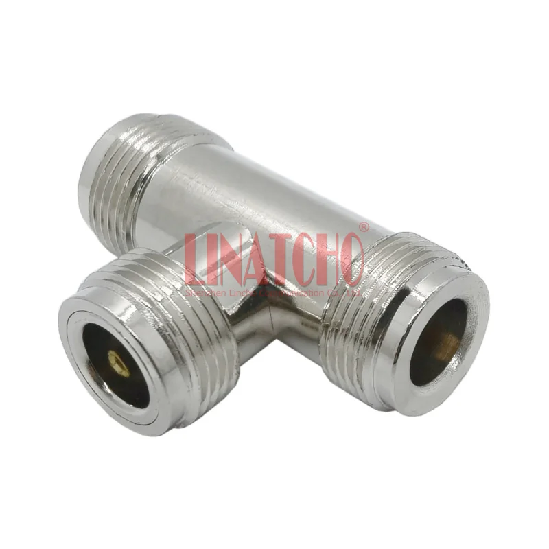 RF N Jack Female to Female to Female Coaxial Tee Connector Antenna Cable Adapter USA Shipping