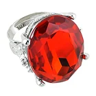 Cubic Rings Red Cubic Stone Class Rings School Rings Custom Design 3D Deep Engraving ODM OEM Quick Delivery