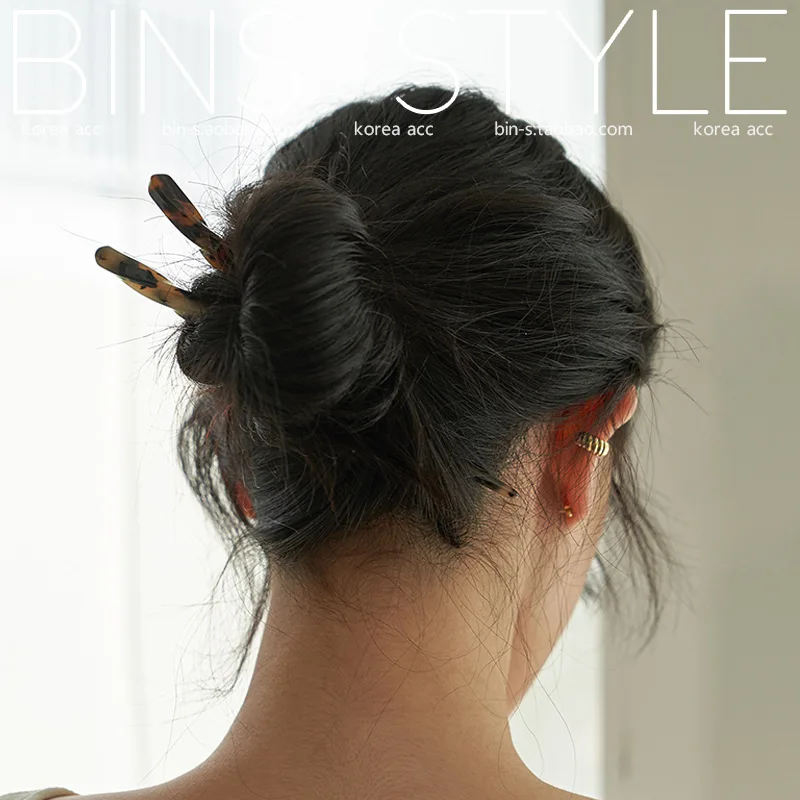 Women Fancy Decorative Vintage Thick Hairpin Clasp Accessories Bun Twisted  Acetate Long Hair Pick Pins Chopsticks Hair Stick - Buy Korean Elegant  Hairpins For Women Hair Accessories Barrettes Christmas Jewelry,Exquisite  Cellulose Acetate