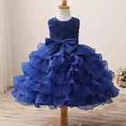 Sequin Gown New Style Sequin Flower 1-12 Years Girl Birthday Party Wedding Gown Children Dresses