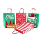 Gift Bags Factory Cheap Promotion Christmas Bulk Gift Bags Xmas Craft Gift Bags Packaging Jewelry Wedding Party