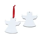 Wings 2020 Trending Angle Wings Shape Sublimation White MDF Ornaments Hanging Pendant
