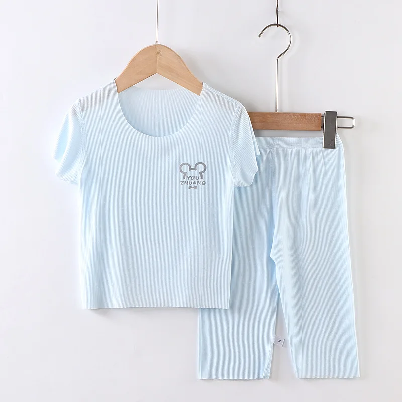 Summer Kids Clothing Sets Boy Cotton Casual Children Wear Baby Boys T-shirt Trousers 2 Pieces Clothes Sets