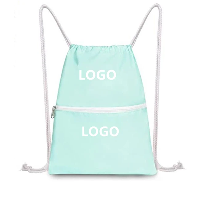 Personalized Logo Recycled Drawstring Travel Backpack Drawstring Backpack Shopping Bags