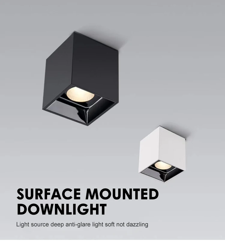 lc2020 hot selling ceiling surface mounted spotlight anti dazzle led downlight for hotel office-0