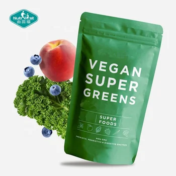 Nutrifirst Herbal Supplements Superfood Greens Blend Instant Drink Powder with Spirulina Chlorella & Beet Root
