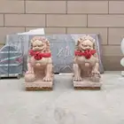 Factory Price Life Size White Marble Stone Tiananmen Square Lion Statue SculptureFeng Shui Ornaments At The Gate