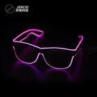 Light Party Luminous Glasses LED Glasses Ball Decoration EL Cold Light Glasses Bar Party Gifts