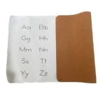 Backing Flocking Alphabet Kids Mat PU Vegan Leather Children Educational Mats