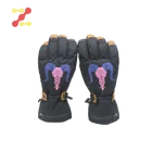 Gloves Customized 100% Polyester Goat Skin Palm Snow Ski Gloves Winter With Touchscreen Function