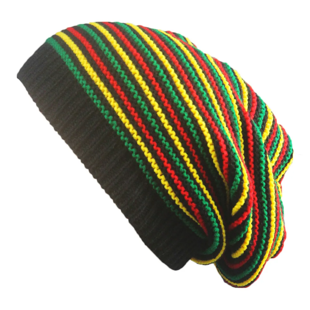 rasta beanie cap