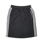 White Skirt Side White 2 Line Tape High Quality Density Print Bottom Slit Polyester 100% Girl's Skirt