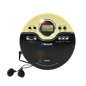 Portable Personal CD player Discman CD/MP3 music audio player with 3.5mm JAM earphone
