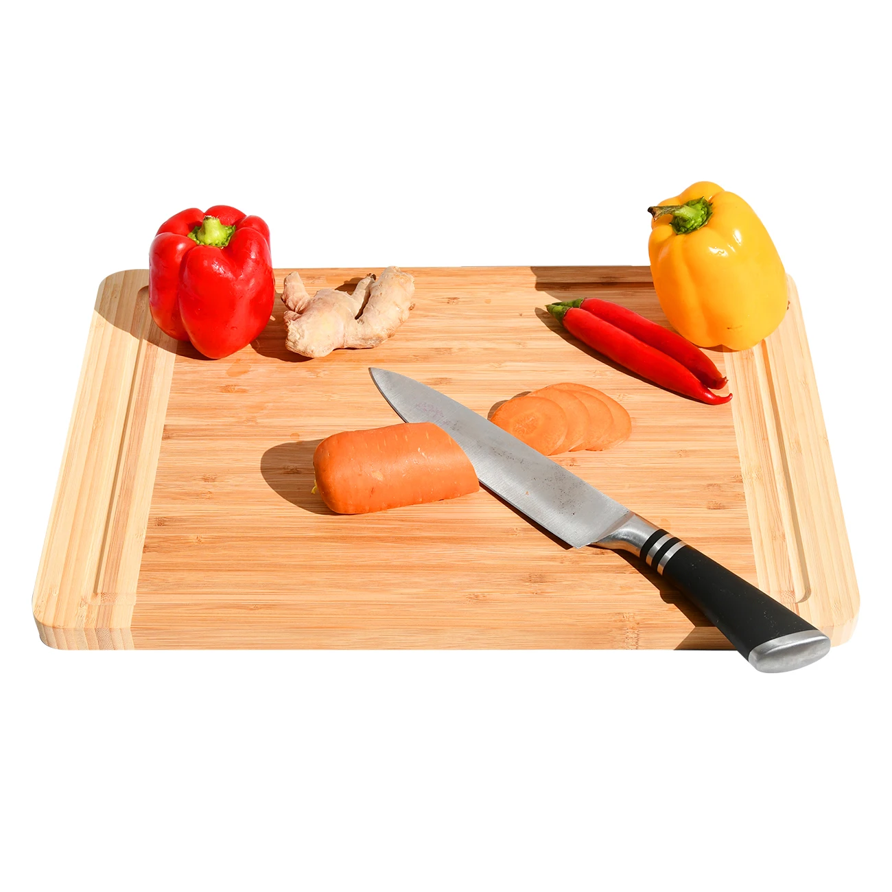 Personalized Manufacturers  Extra Large Bamboo Cutting Boards With Hidden Handles For Kitchen Dishwasher Safe
