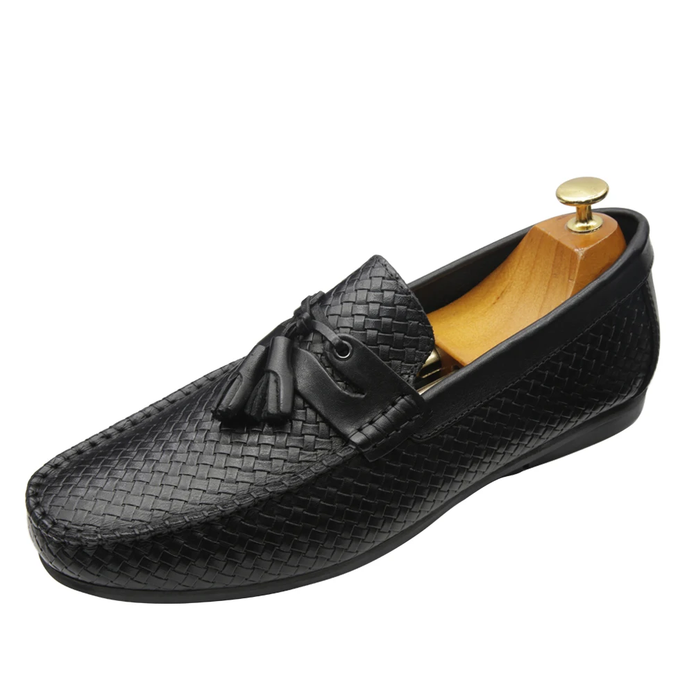 mens casual shoes genuine leather driving moccasins slip on