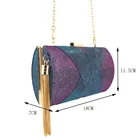 Clutch Bag Luxury Shiny Silk Ladies Bridal Clutch Shoulder Bag Women Acrylic Frame Evening Purses Clutch Bag