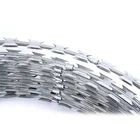 Good Quality Galvanised Fence Razor Barbed Wire With Clip