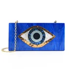 Clutch Bag OC3945 China Supplier Wholesale Women Evil Eyes Acrylic Clutch Evening Bag