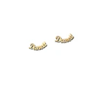 Earrings Stud Duoying OEM2021 Earrings Popular Brands Bohemian Statement Letter Nameplate Stud Earrings