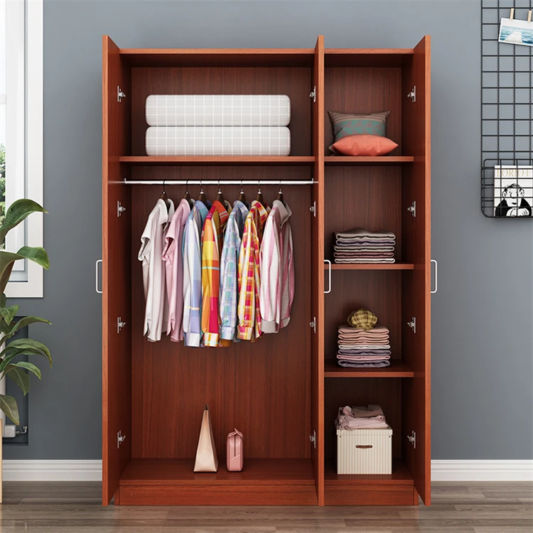 Wardrobe Simple Modern Melamine Particle Board Panel Wardrobe Storage