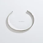 Bangle 925 Silver Textured Open Bangle 925 Silver Men Bangle
