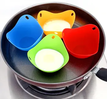 Food Grade Egg Boiler Mold Cup Poached Egg Cups For Microwave Air Fryer Stovetop Eggs Cooking Tool