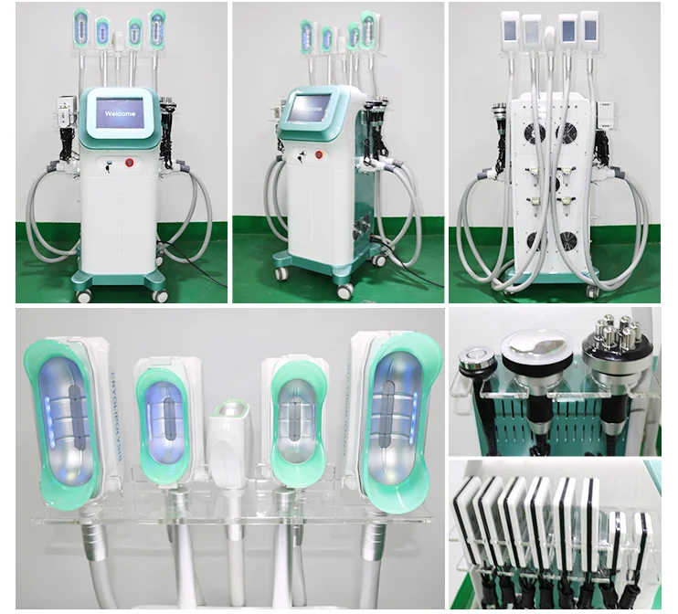 Vertical 360 Cryotherapy Machine Ultrasonic Liposuction Cavitation Rf Coolplas