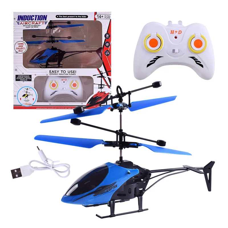 Children Helicopter Mini induction RC Drone Toys for Kids Led Light Remote Contr 
