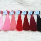 Dolls Doll Hair For Dolls Bjd Hair Pink White Grey Color Long Straight Dolls Wig For Diy Doll Hair Factories