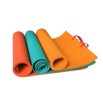 Non toxic Fit spirit sports direct premium printed gym mat wide yoga play eva foam round exercise puzzle mat