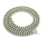 Gold Men 18k Gold Plated Crystal Rhinestone Hip Hop Iced Out Miami Cuban Link Chain New Fashion Necklaces