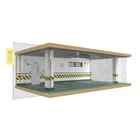 Car Model Factory Price Mini Car Parking Lot Model/1/32 4 Car Garage Scene Model