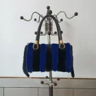 Bag China 100% Mink Fur 100% Cowhide Fashionable Lady's Leather Bag Handbag 100% Made In China