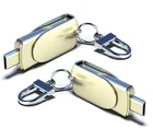 Smartphone Dual 4G 8G 16G 32G Smartphone Dual Pendrive USB Stick 2 In 1 USB Flash Drive For Phone Android