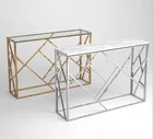 Table Metal Base Metal Table 2021 New Style Glass Dining Table With Metal Legs And Stainless Steel Base
