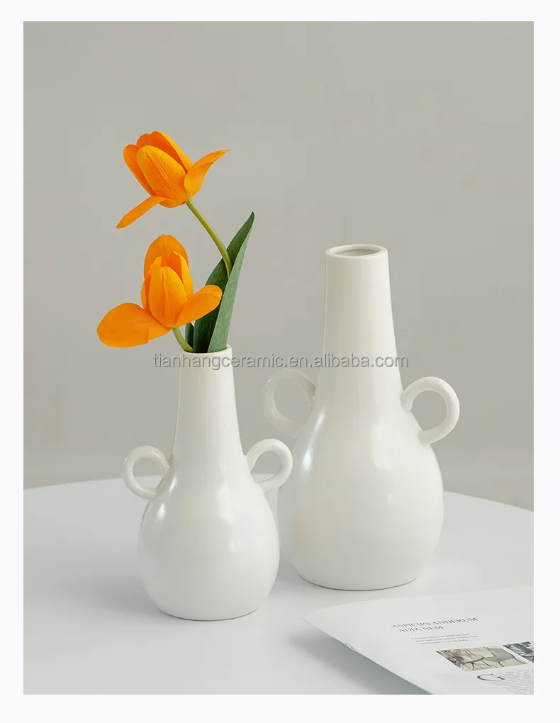 High Luxury Simple Nordic modern ceramic dried flowers flower vases living room flower arrangement home decoration.jpg