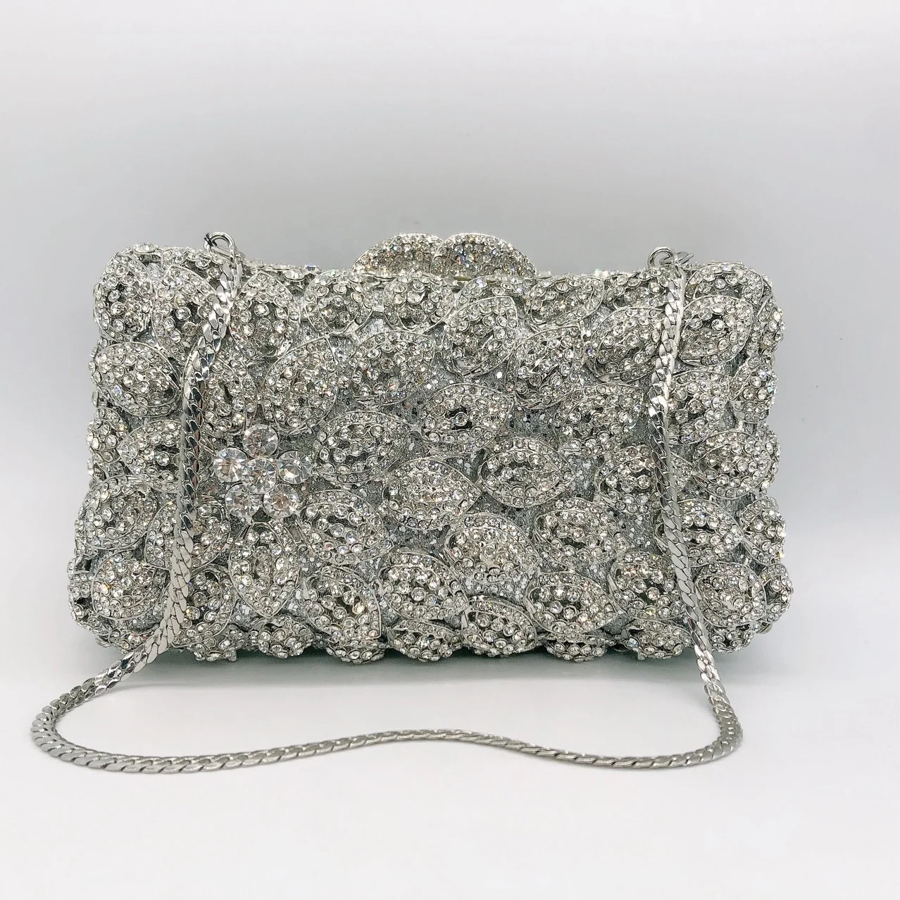 Amiqi MRY79 Luxury Handbag Small Evening Bag butterfly bowknot Flower Rhinestone Diamond Purse Bling Purse Crystal Clutches